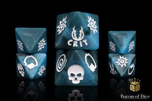 Moon Bolt D8 Dice Set