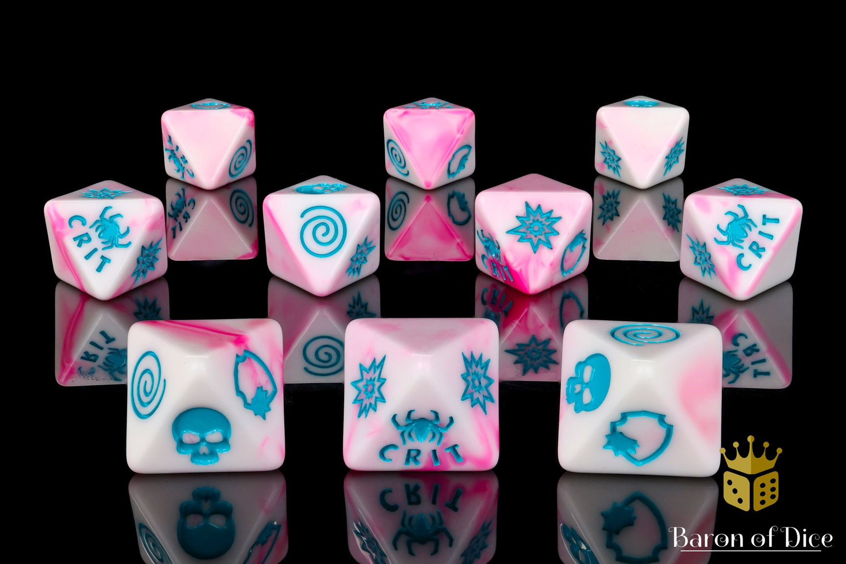 Spectral Spider D8 Dice Set