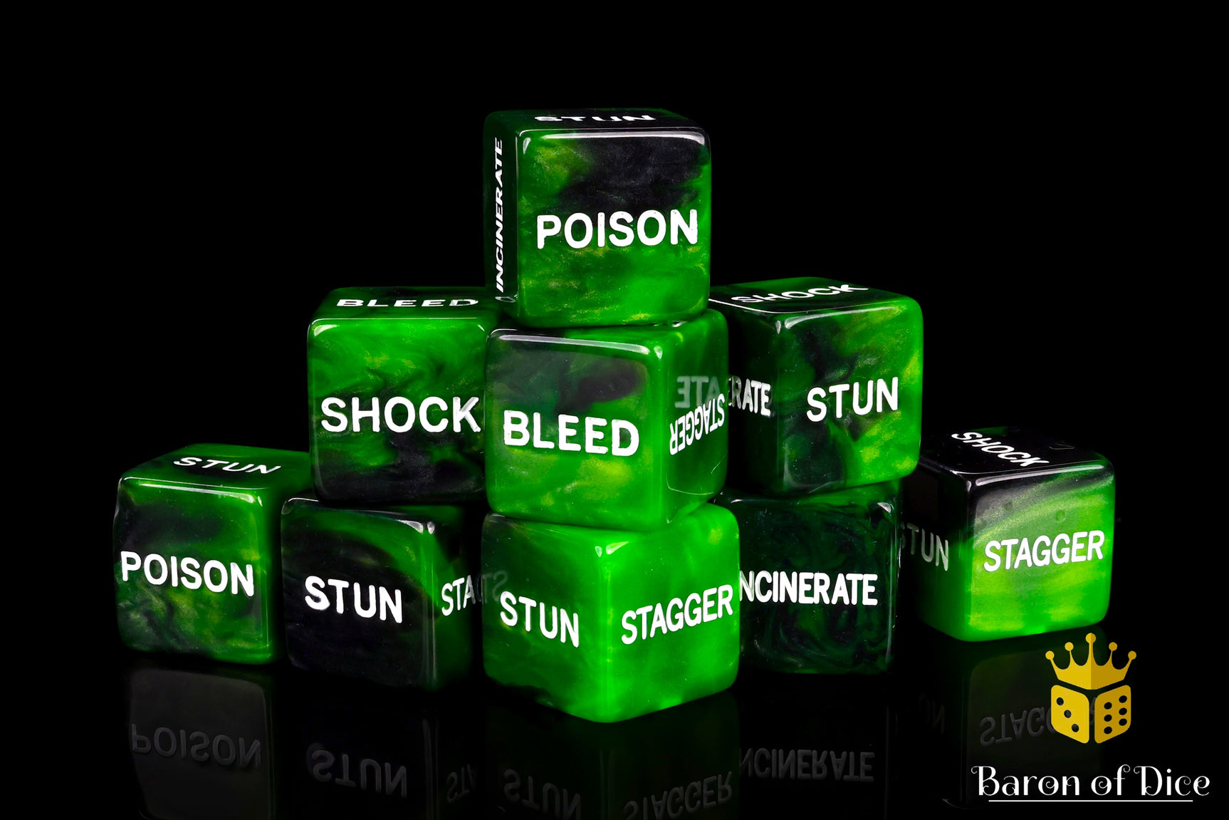 Status Effect | Comic Book Compatible Dice Set | Variety 1