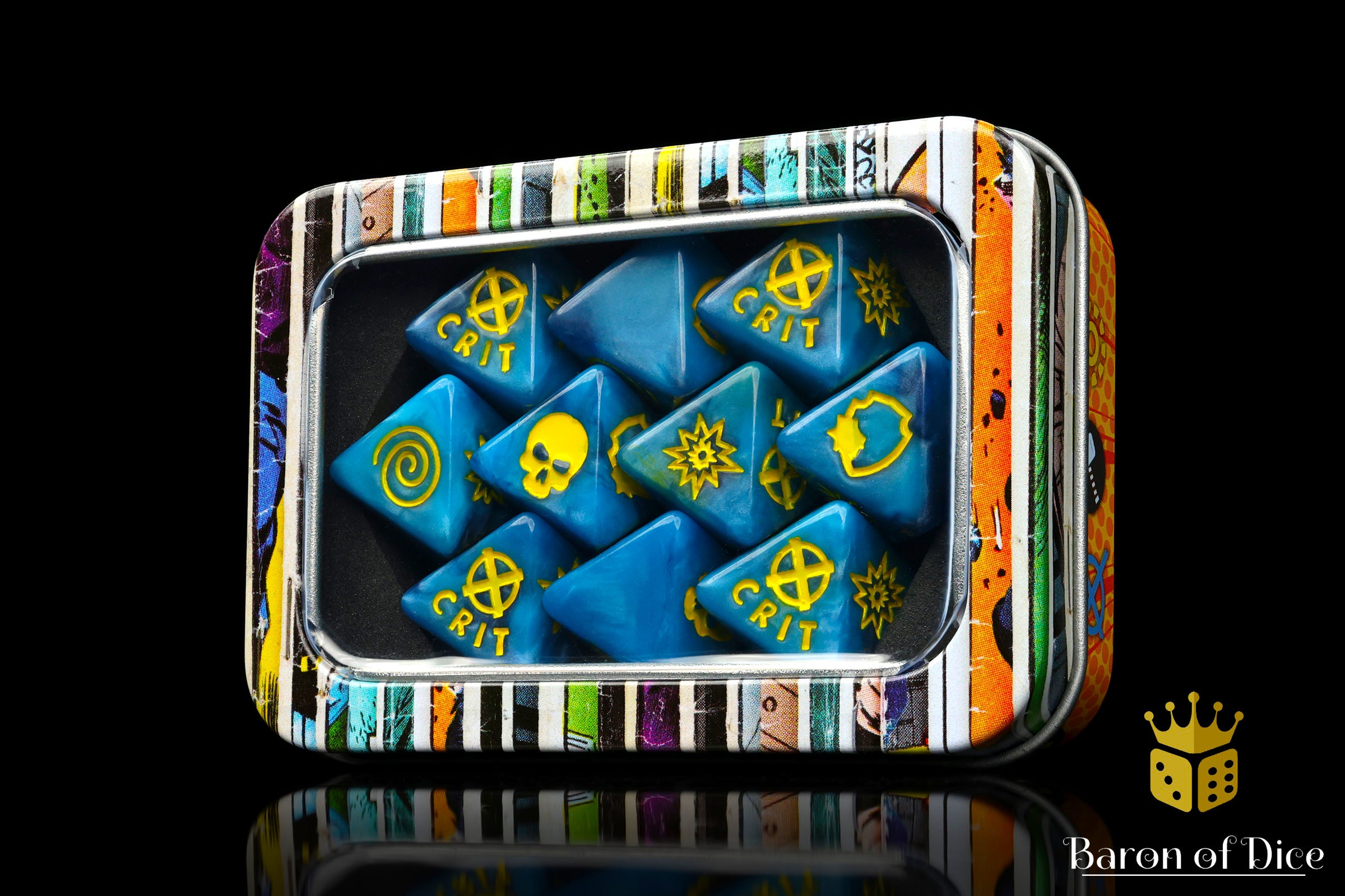 Heroic Mutants D8 Dice Set | Baron of Dice | Comic Collection