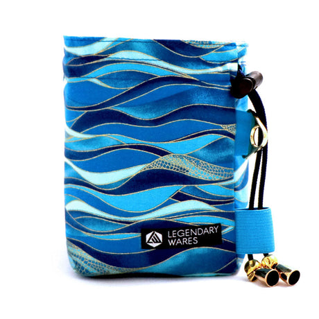 Blue Wave Dice Bags
