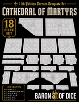 Cathedral of the Martyrs | 11e Terrain Template Set | Shipping Excluded