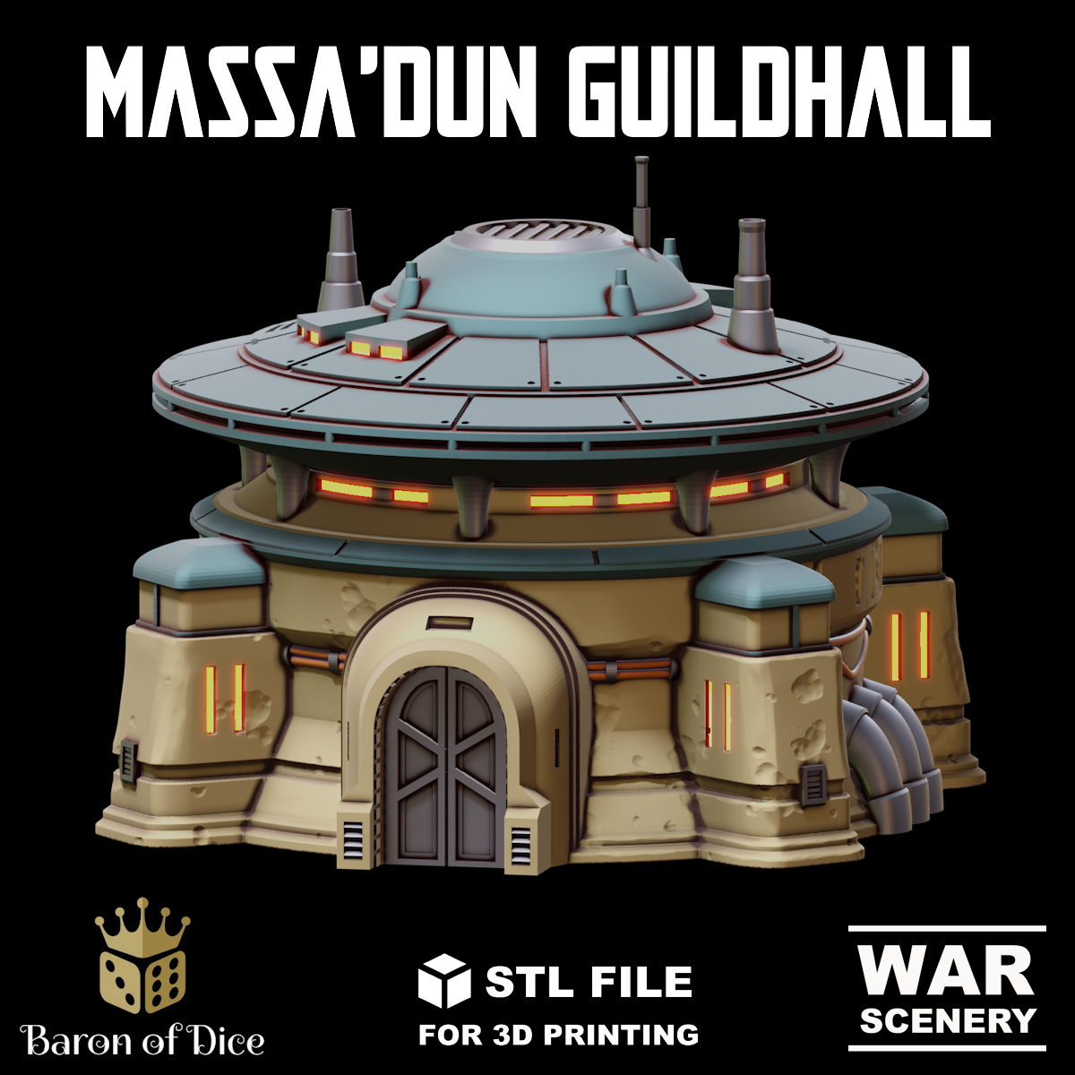 Massadun Guildhall, STL File
