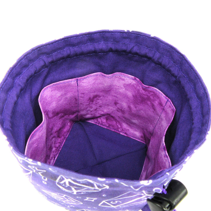 Purple & White Dice Bags