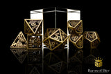 Christmas Metal RPG Dice Set - 7 Pieces