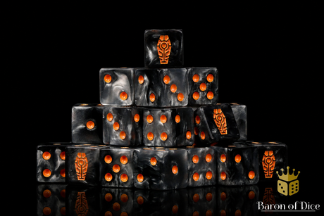 Day of the Dead Dice | Orange Coffin
