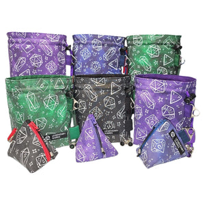 Polyhedral Magic Dice Bags