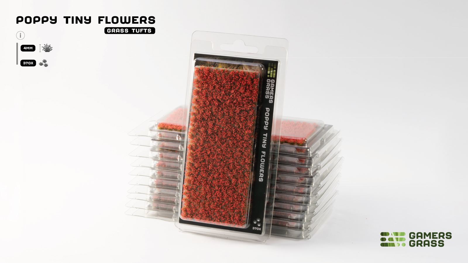 Gamers Grass - Tiny Flower Tuft Set - Poppy