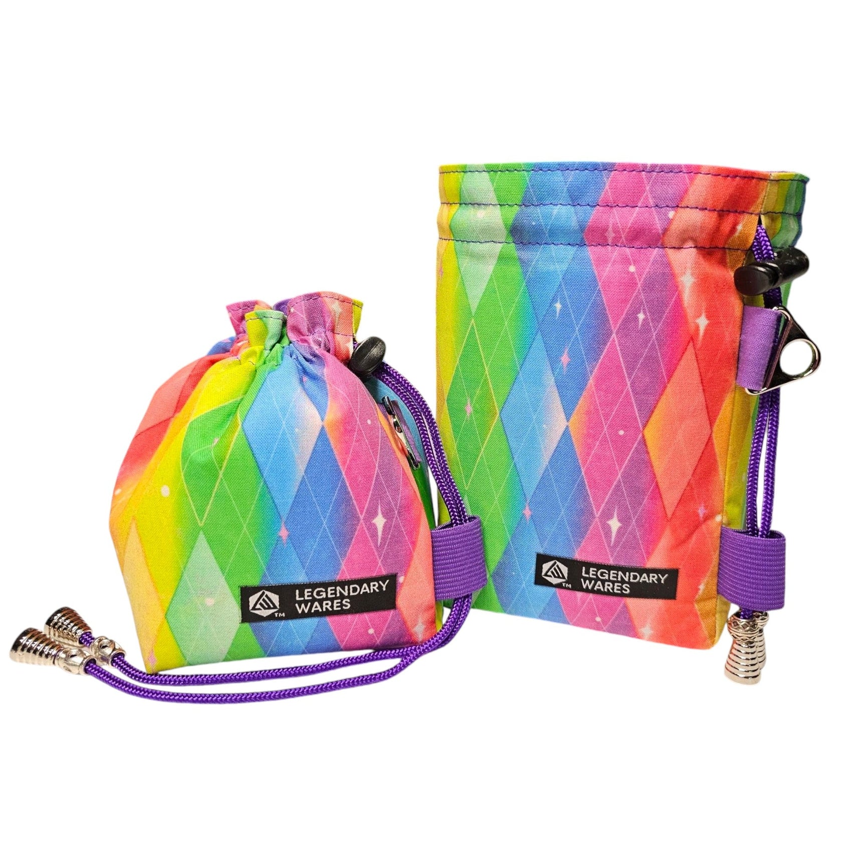 Argyle Rainbow Dice Bags