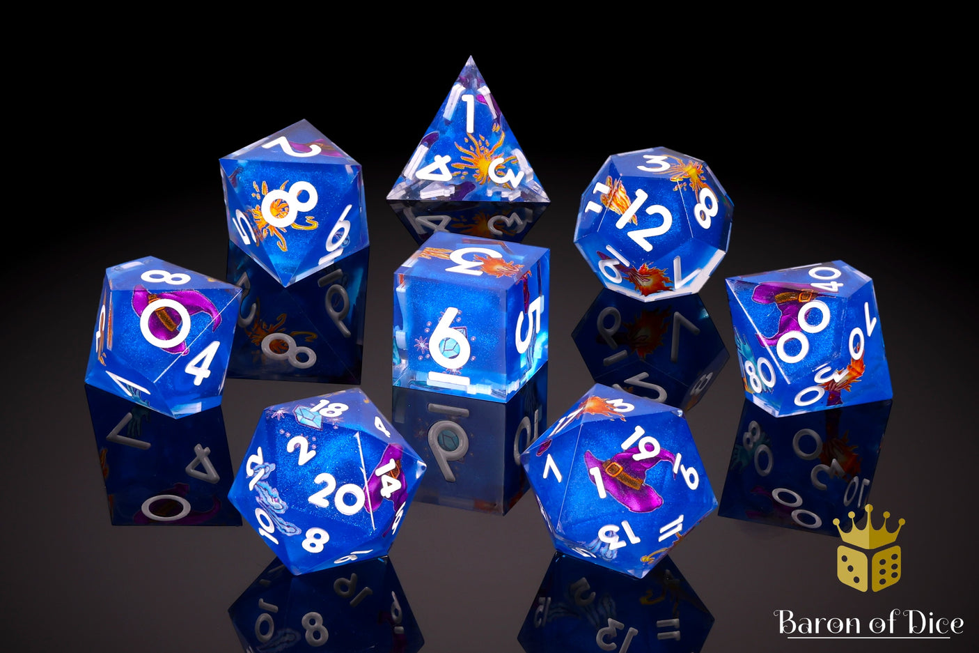 The Wizard | 8-Piece RPG Set | Baron's Signature Series
