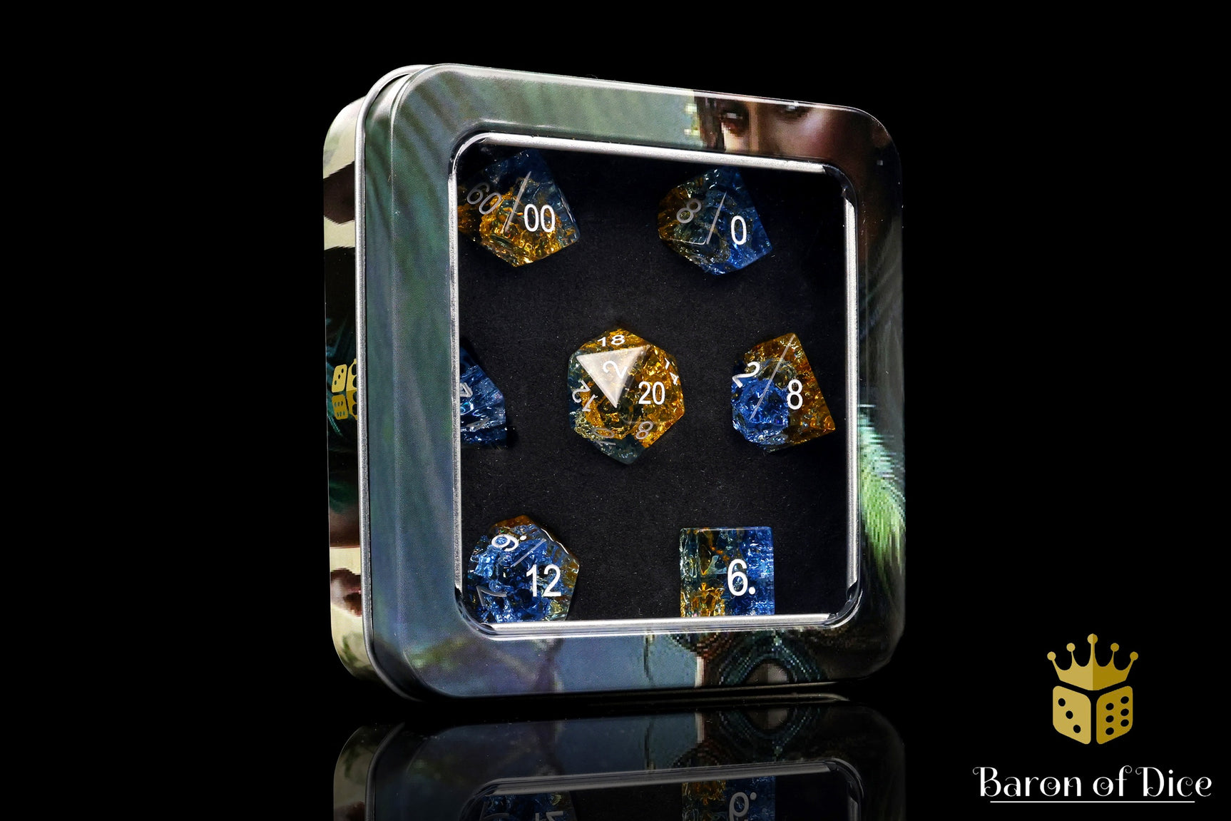 Liuli Glass RPG Dice Set - 7 Pieces