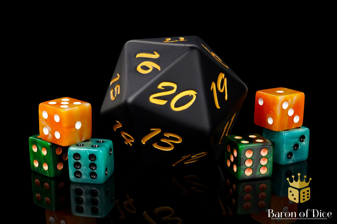 Big Ass Spindown D20 - Black Decay