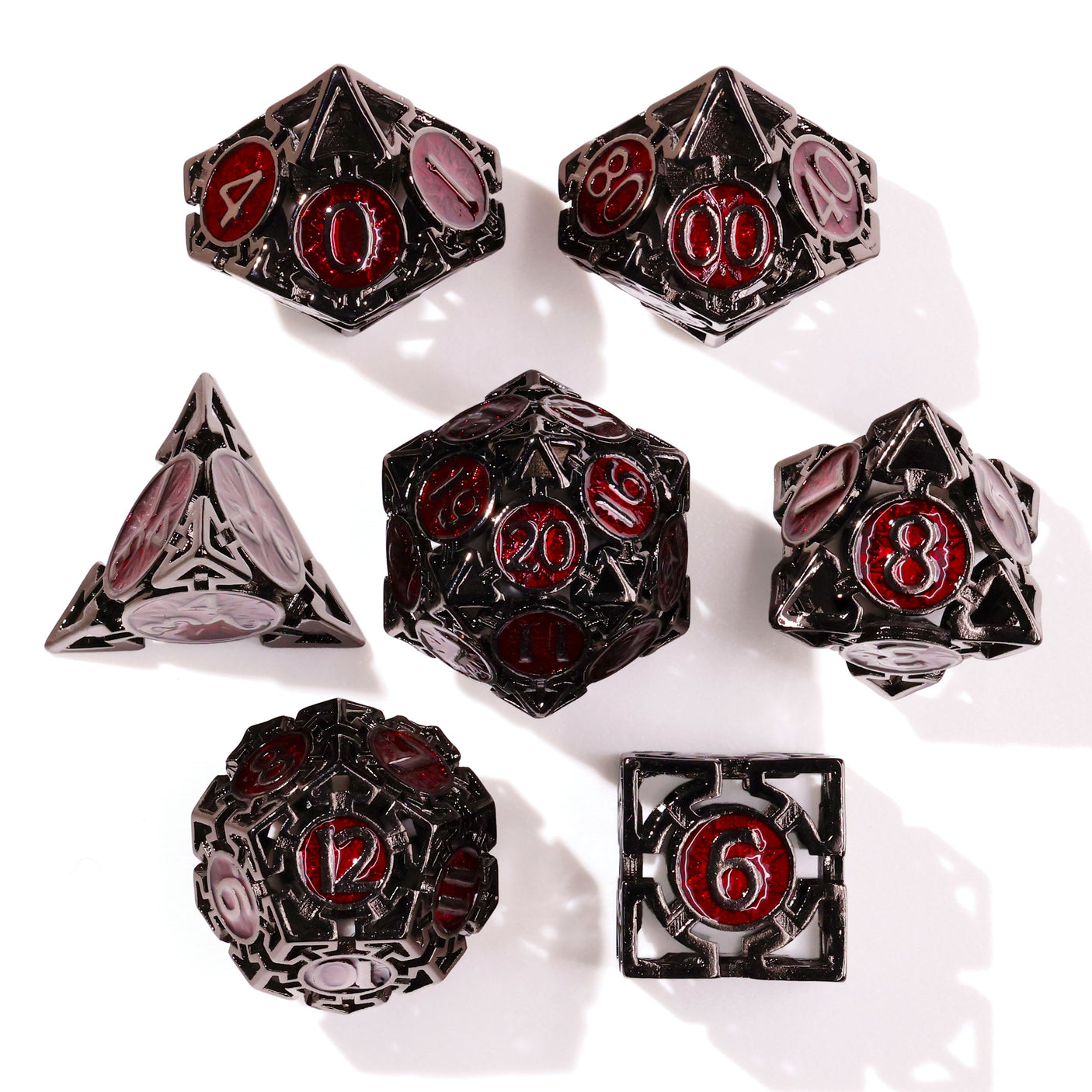 Which Way is Up? Metal RPG Dice Set - 7 Pieces