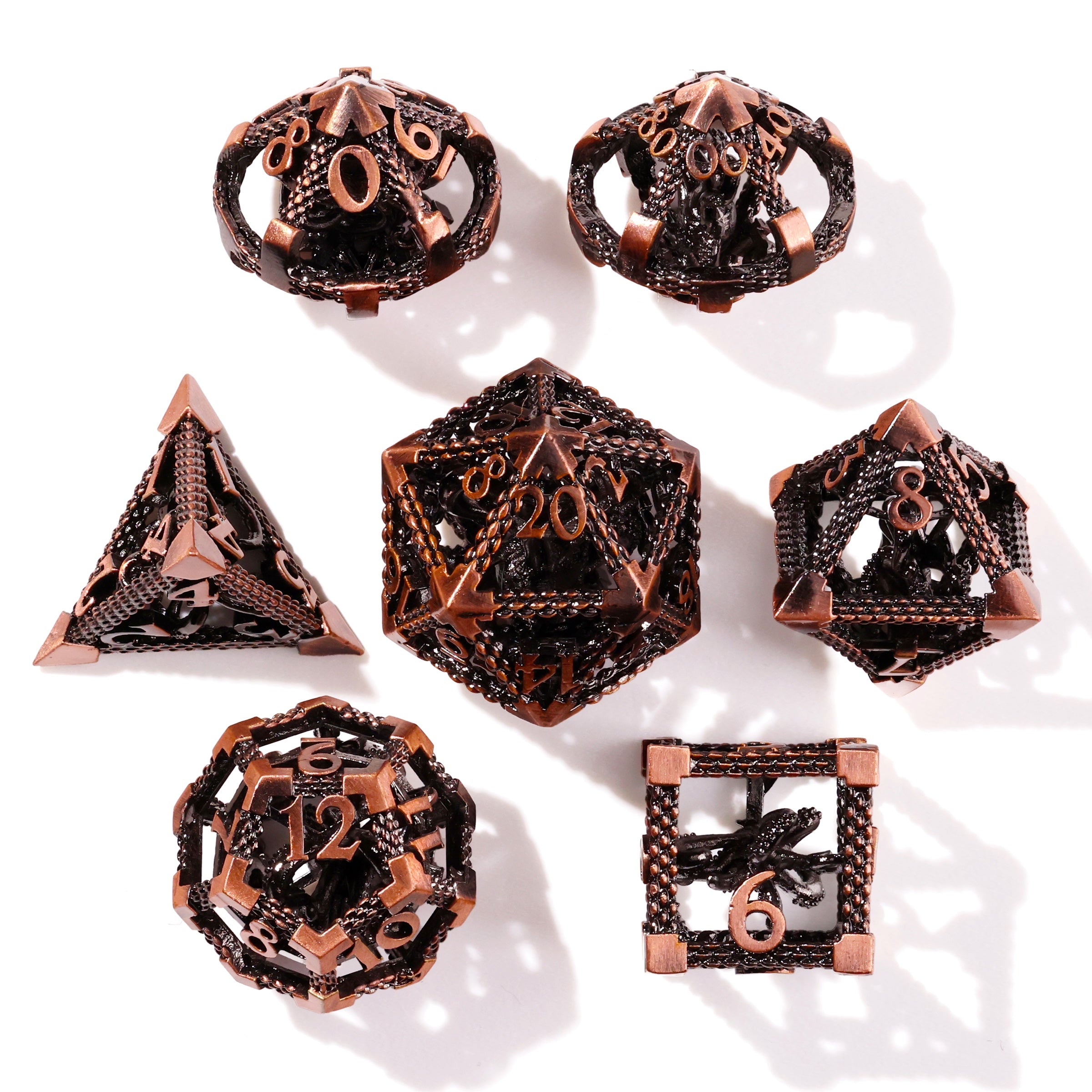 Bronze Kraken Metal Dice Set | Baron of Dice | RPGs