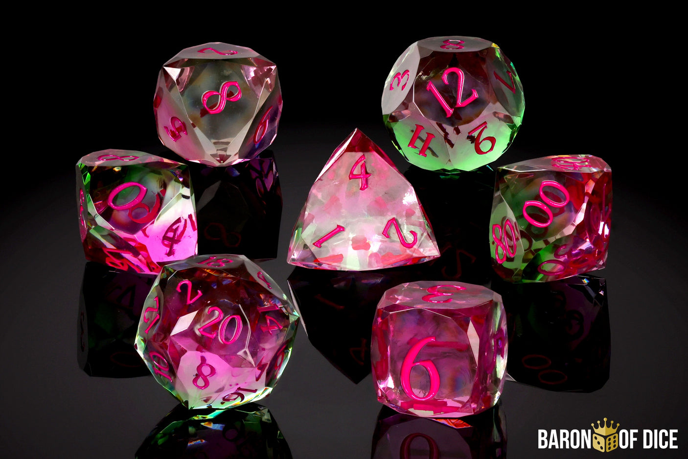 Watermelon Sugar RPG Dice Set - 7 Pieces
