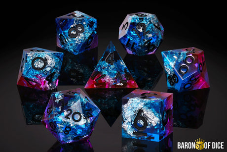 Electric Rave RPG Dice Set - 7 Pieces