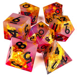 Golden Rose RPG Dice Set - 7 Pieces