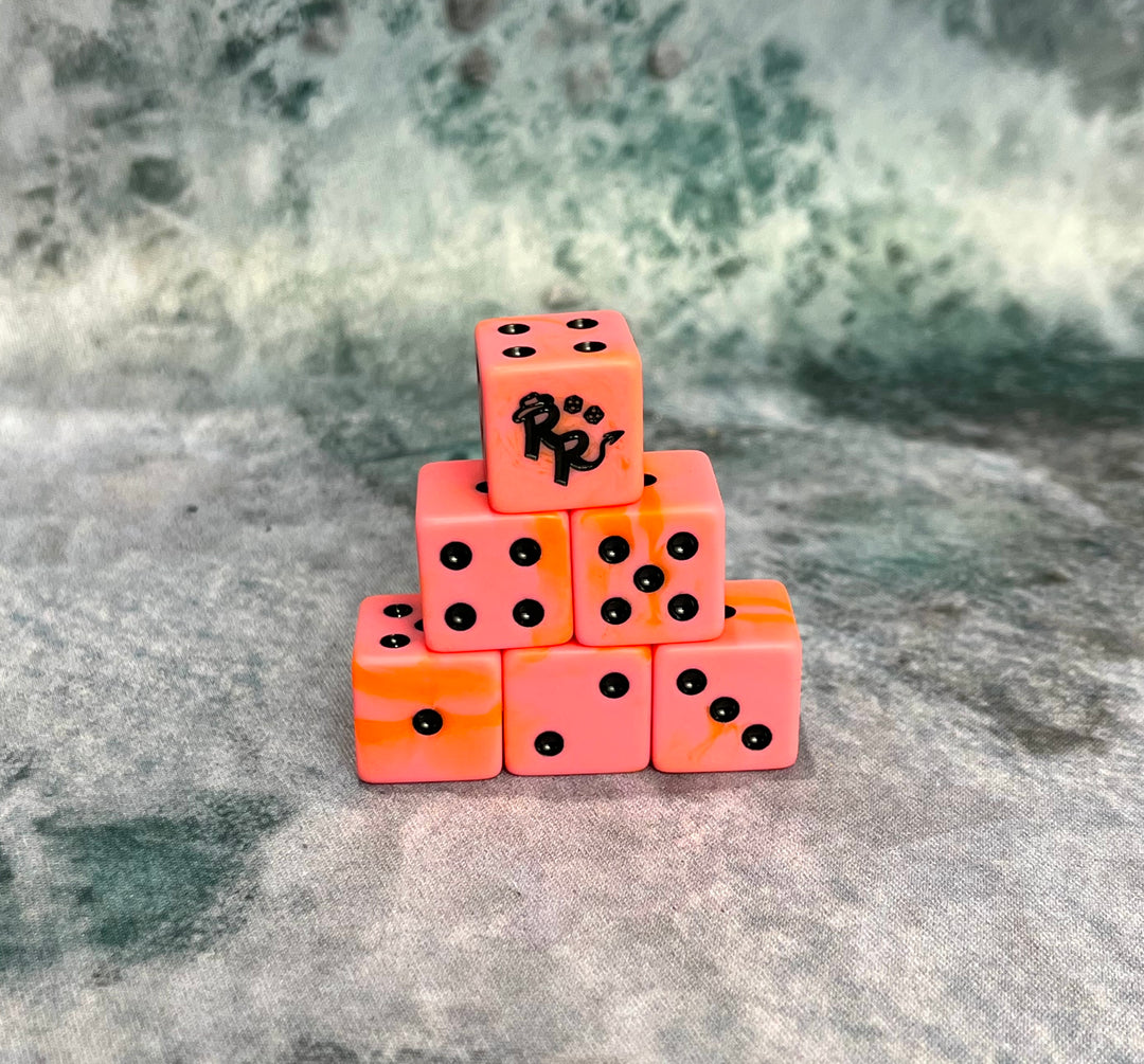Official Risky Rollers, 16mm Dice