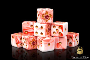 Fleur De Lis Dice - Bloody Rose