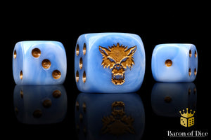 Ice Wolf 16mm Dice