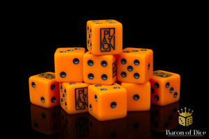 Official Play On Tabletop, Orange, 16mm Dice