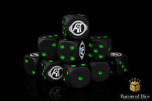 Auspex Tactics Official Dice - Black