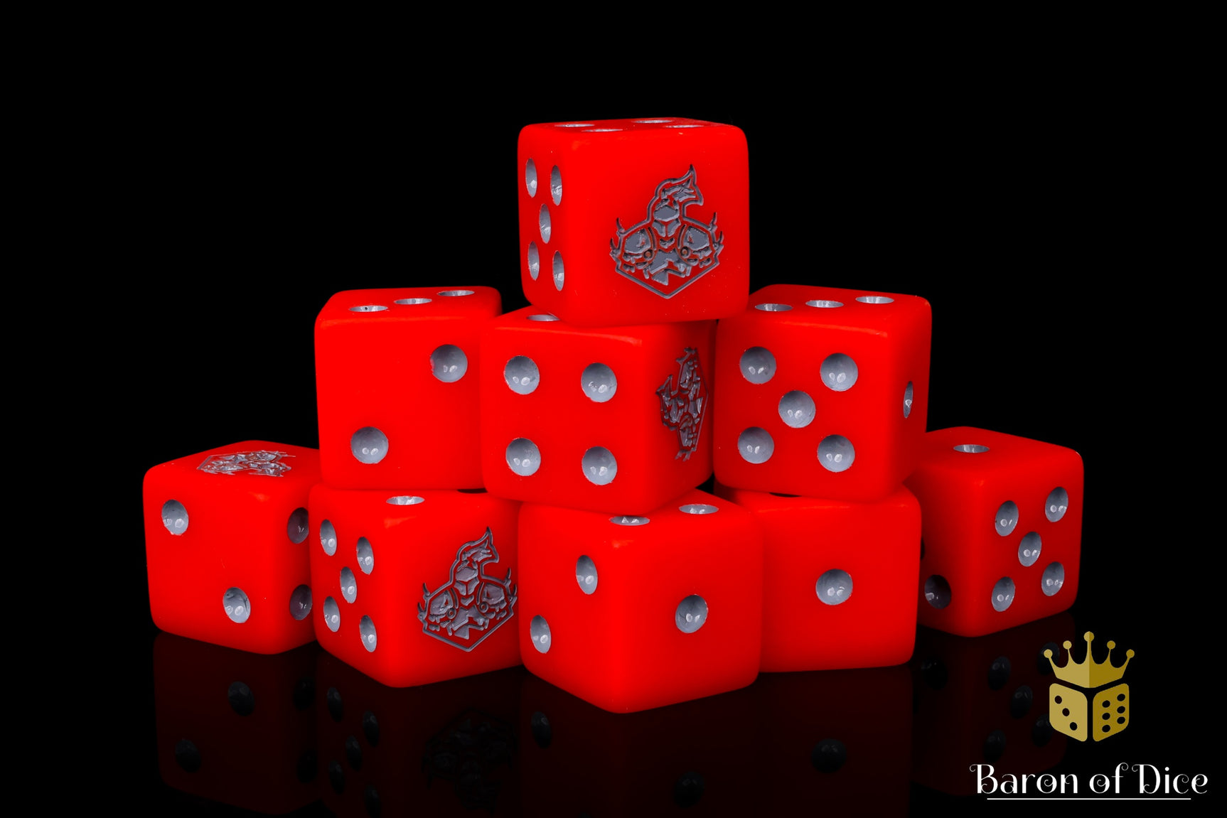 Northern Knights Gaming - Red - Official Dice Set