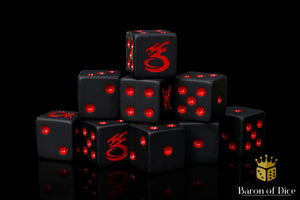 Space Corsairs Dice - Matte Black