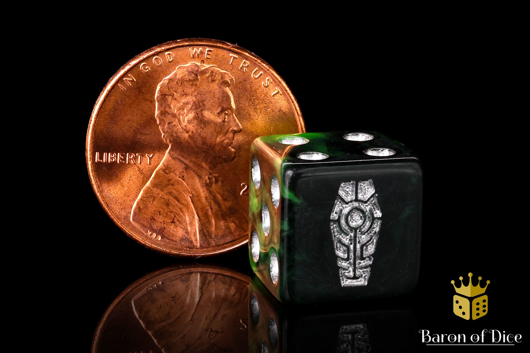 Day of the Dead Dice - Silver Coffin