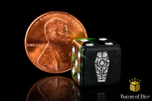 Day of the Dead Dice - Silver Coffin