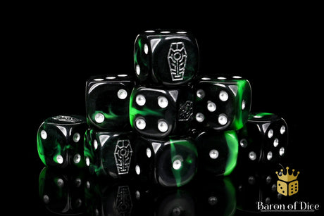 Day of the Dead Dice - Silver Coffin