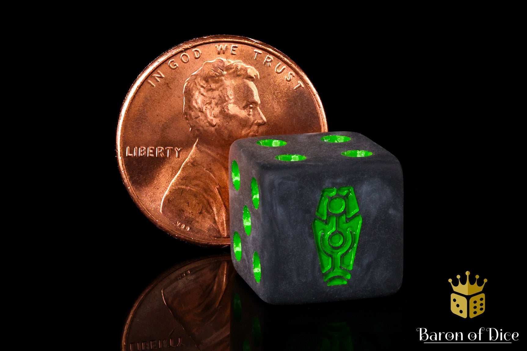 Day of The Dead Dice - Green Coffin