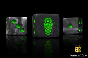 Day of The Dead Dice - Green Coffin