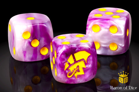 Alien Dice | Purple & Yellow