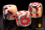 Alien Dice | Beige & Red