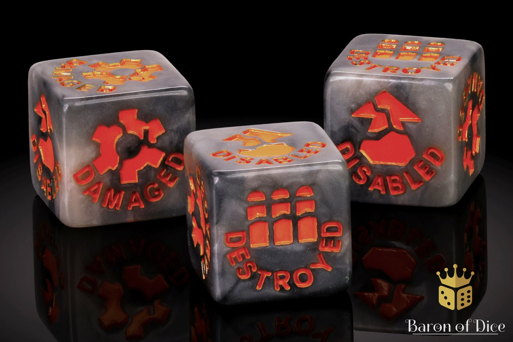 Smoke Vehicle Damage Dice - Legion Compatible
