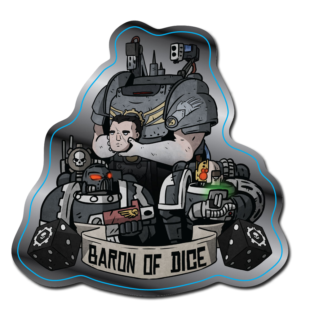 Barron Sticker Premium Stickers | Sci-Fi Sticker Collection | Baron of Dice Wargaming