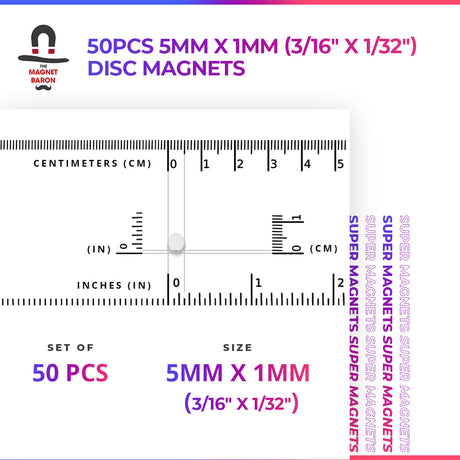 Adeptus Titanicus Magnets 50pcs 5mm x 1mm Disc Magnets