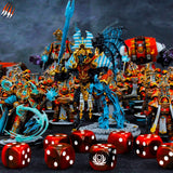 Sun Scarab Dice - Red