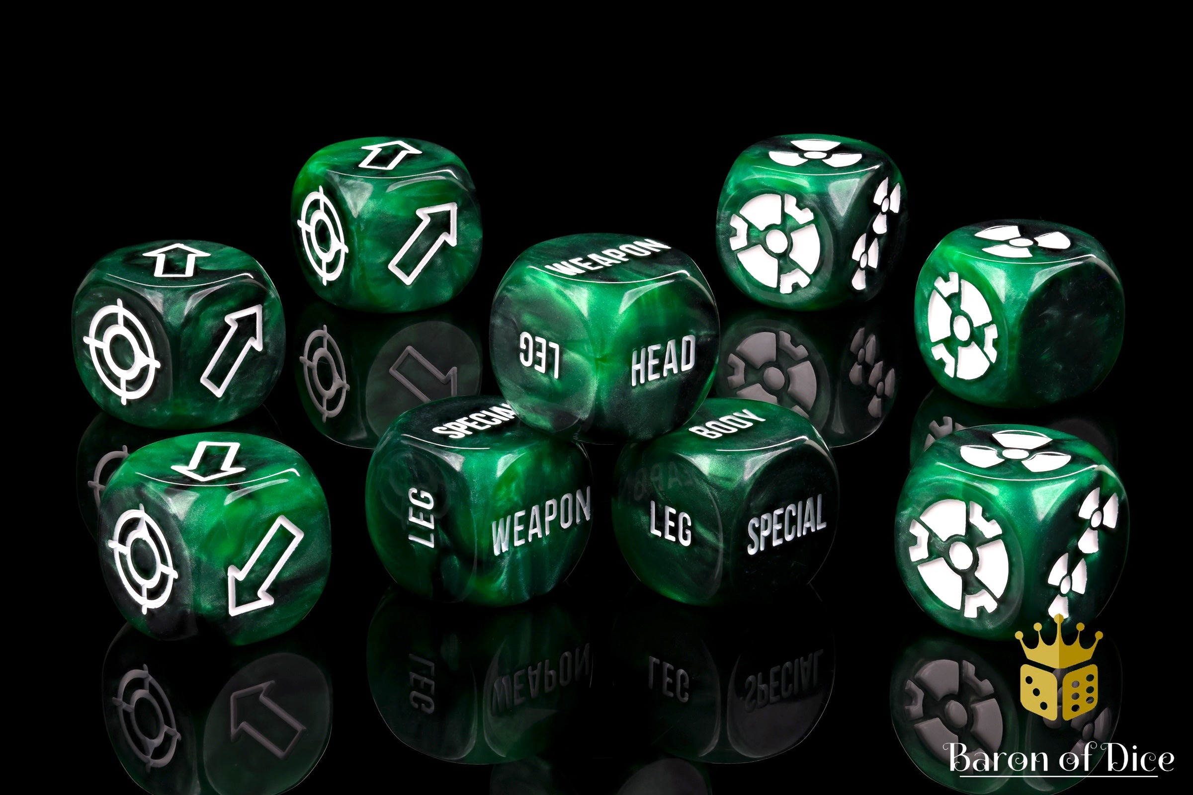 Green Cog, Titan Special Dice Pack – BaronOfDice