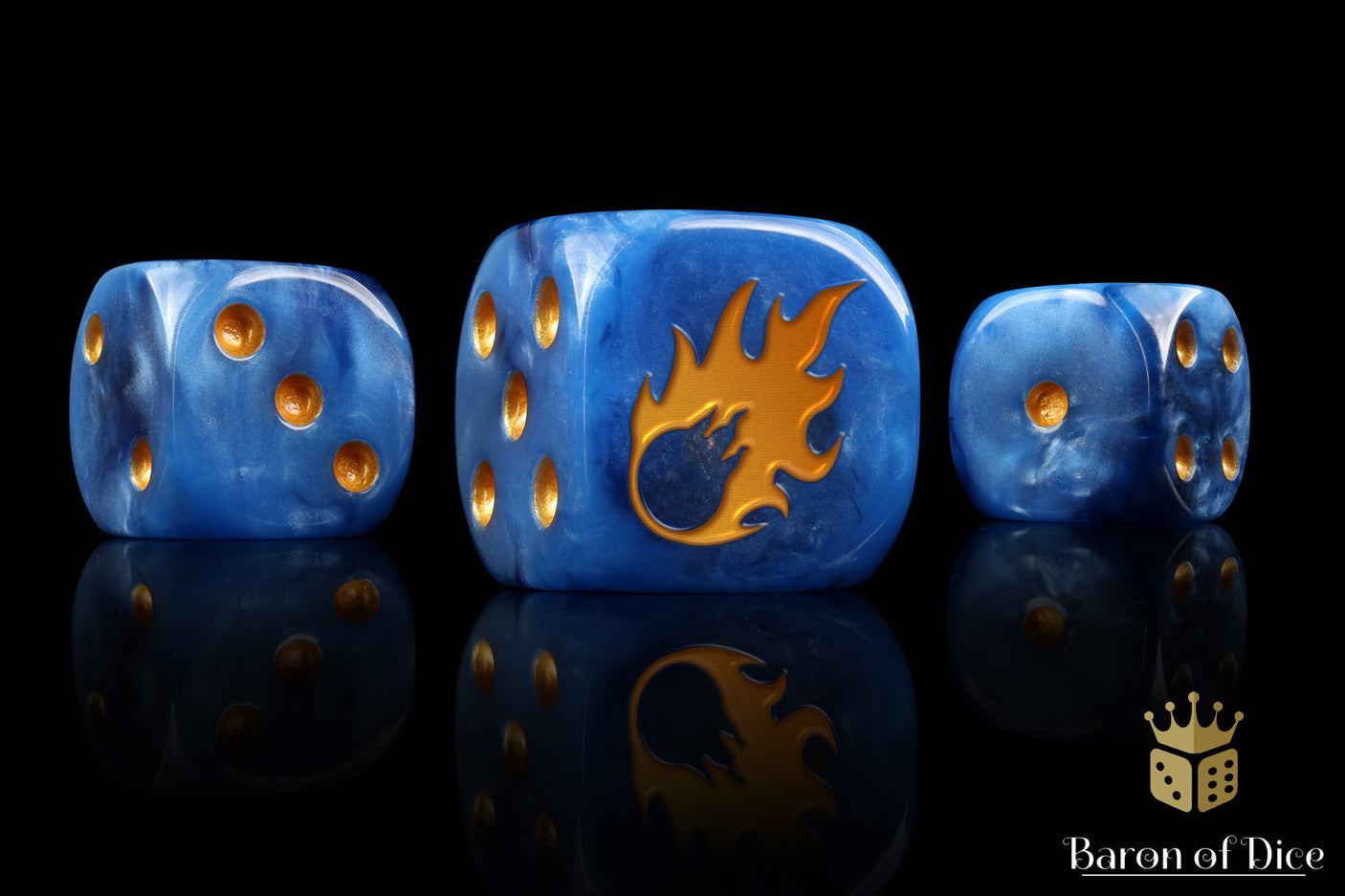 Twin Meteors 16mm Dice