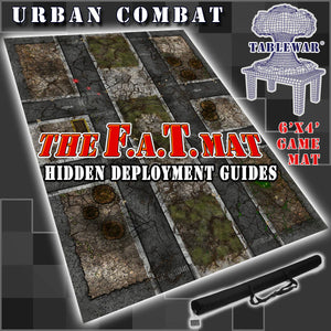 60x44" 'Urban Combat' F.A.T. Mat Battle Gaming Mat