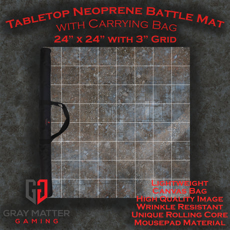 Urban Ruins - Neoprene Battle Mat - Warhammer, AoS, 40K, Kill Team, MCP, Shatterpoint, Legion, Deadzone, More