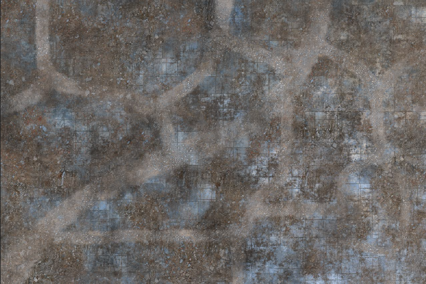Urban Ruins - Neoprene Battle Mat - Baron of Dice
