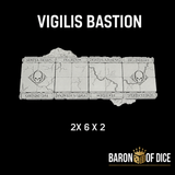 Vigilis Bastion Template Set | 11e Terrain Template Set | Shipping Excluded