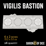Vigilis Bastion Template Set | 11e Terrain Template Set | Shipping Excluded