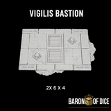 Vigilis Bastion Template Set | 11e Terrain Template Set | Shipping Excluded