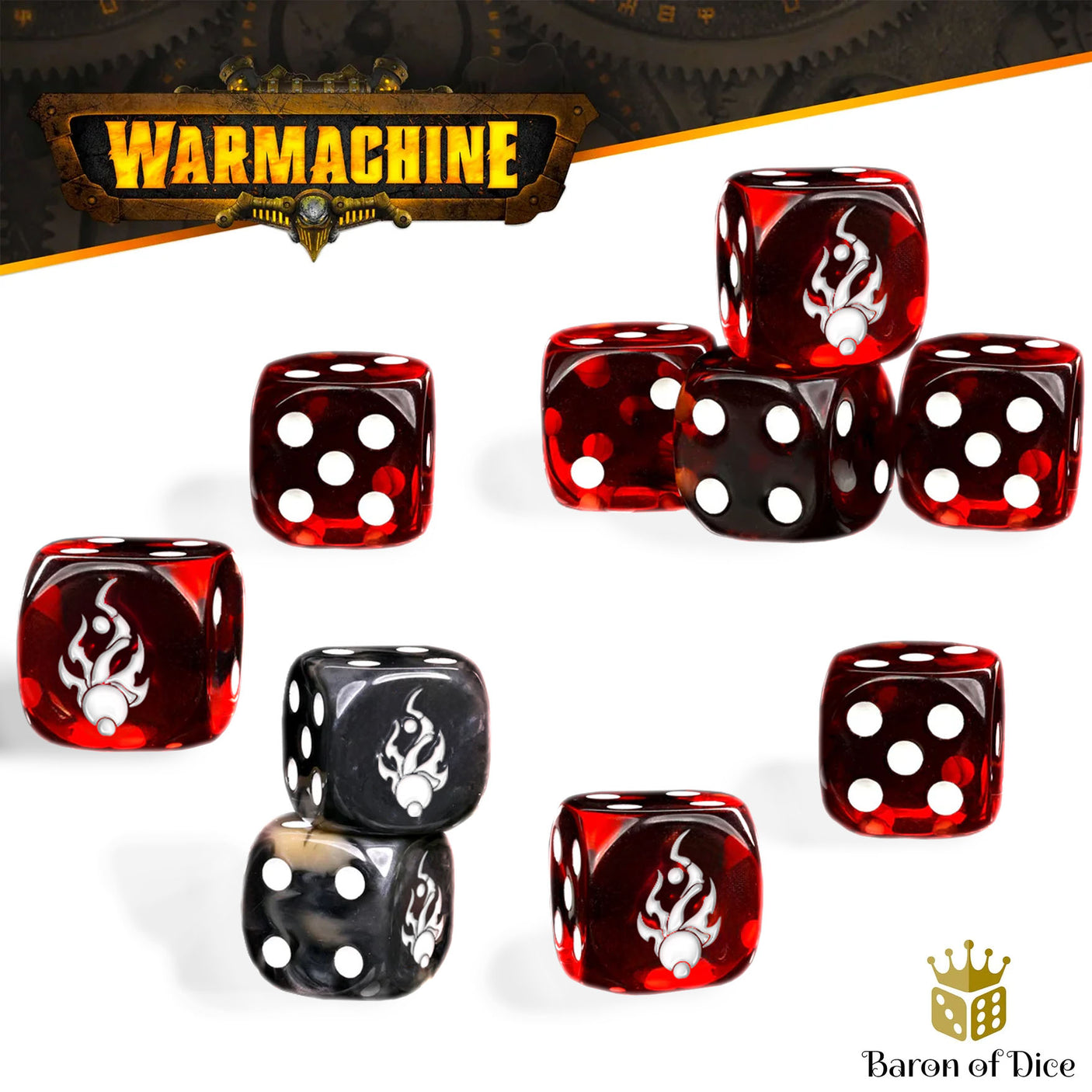 Warmachine: Dusk Fane of Nyrro Official Dice Set
