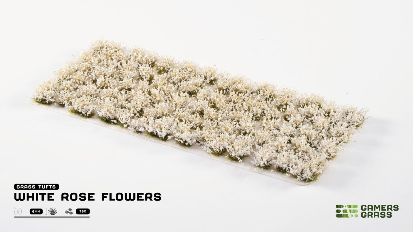Gamers Grass - Flower Tuft Set - White Rose