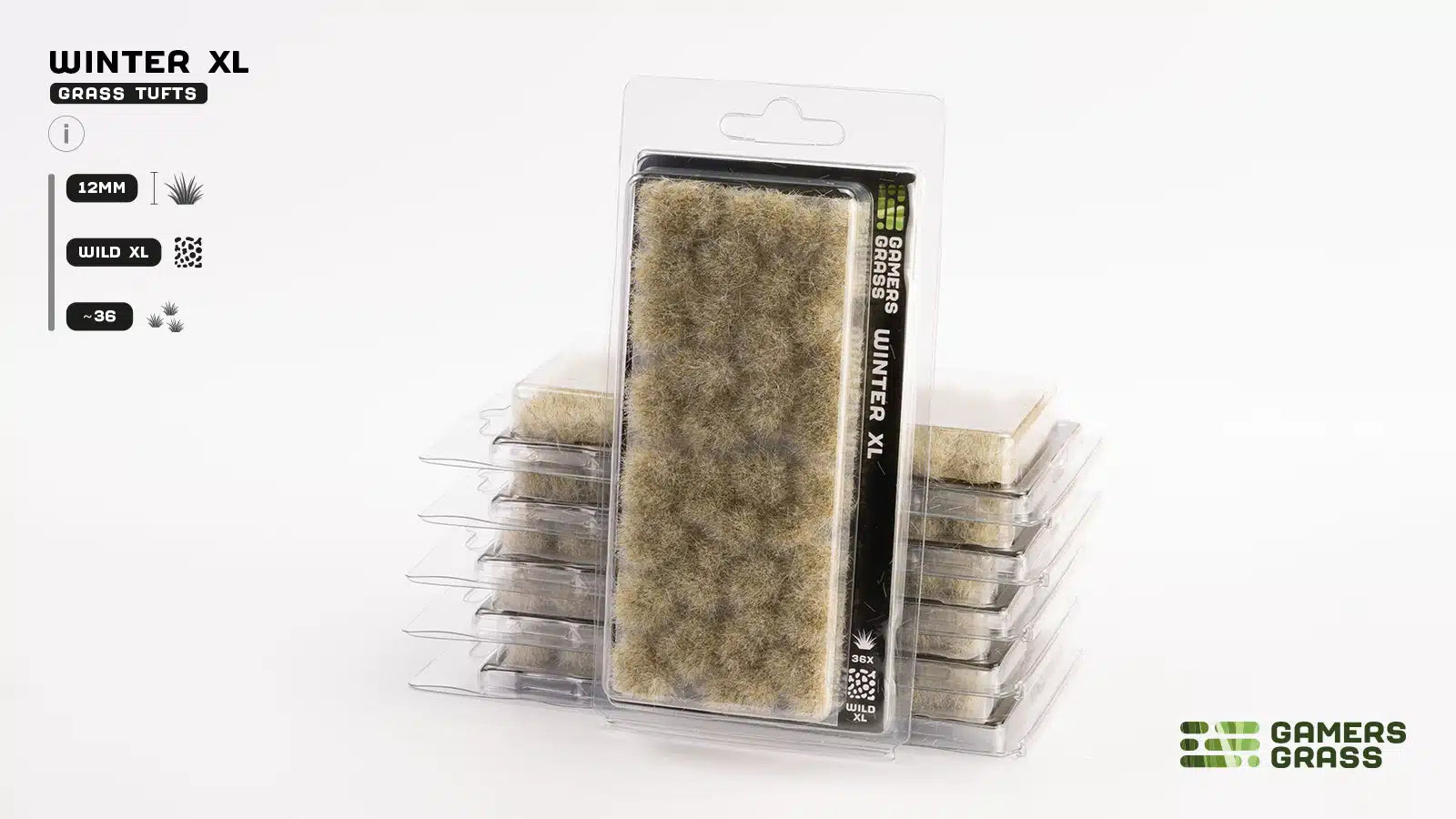 Gamers Grass | Grass Tuft XL (12mm) | Winter